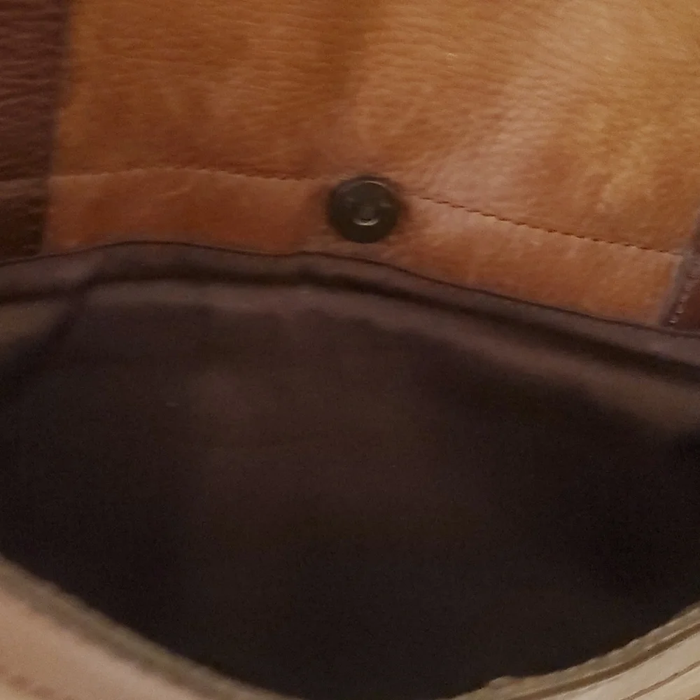 Fossil vintage leather messenger bag unisex